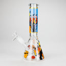10" Comic Design Glass Beaker Bong – 14mm Bowl Joint Glass Bong 777 Smoke
