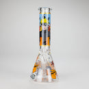 10" Comic Design Glass Beaker Bong – 14mm Bowl Joint Glass Bong 777 Smoke