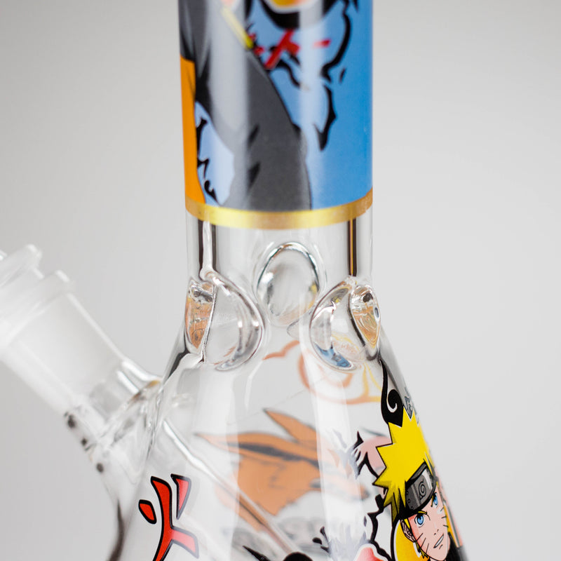 10" Comic Design Glass Beaker Bong – 14mm Bowl Joint Glass Bong 777 Smoke