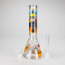 10" Comic Design Glass Beaker Bong – 14mm Bowl Joint Glass Bong 777 Smoke