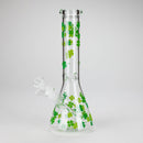 10" Lucky Clover Glass Beaker Bong – 14mm Bowl Joint Glass Bong 777 Smoke