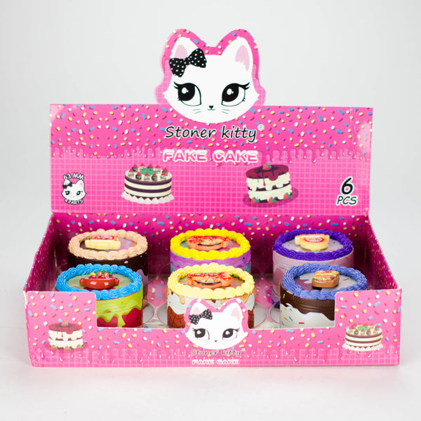 O 2.5" Cake-Shaped Metal Grinder 4-Layer (Box of 6)