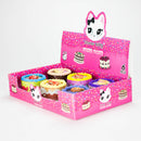 O 2.5" Cake-Shaped Metal Grinder 4-Layer (Box of 6)