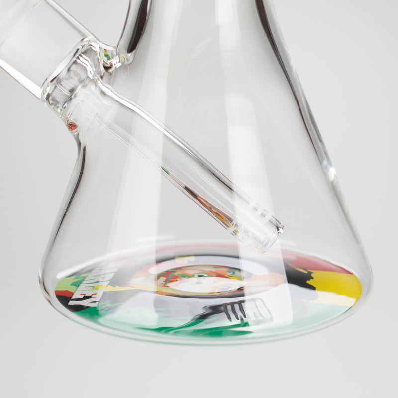 14" BM Design Glass Bong – 7mm Thick with Ice Catcher Glass Bong 777 Smoke