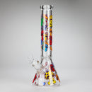 Z14" Mushroom Design Glass Bong – 7mm Thick with Ice Catcher Glass Bong 777 Smoke