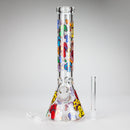 Z14" Mushroom Design Glass Bong – 7mm Thick with Ice Catcher Glass Bong 777 Smoke