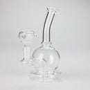 7" Solid Color Electroplate Glass Bong – 14mm Bowl Joint Glass Bong 777 Smoke Clear
