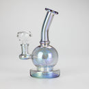 7" Solid Color Electroplate Glass Bong – 14mm Bowl Joint Glass Bong 777 Smoke