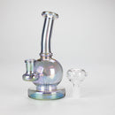 7" Solid Color Electroplate Glass Bong – 14mm Bowl Joint Glass Bong 777 Smoke