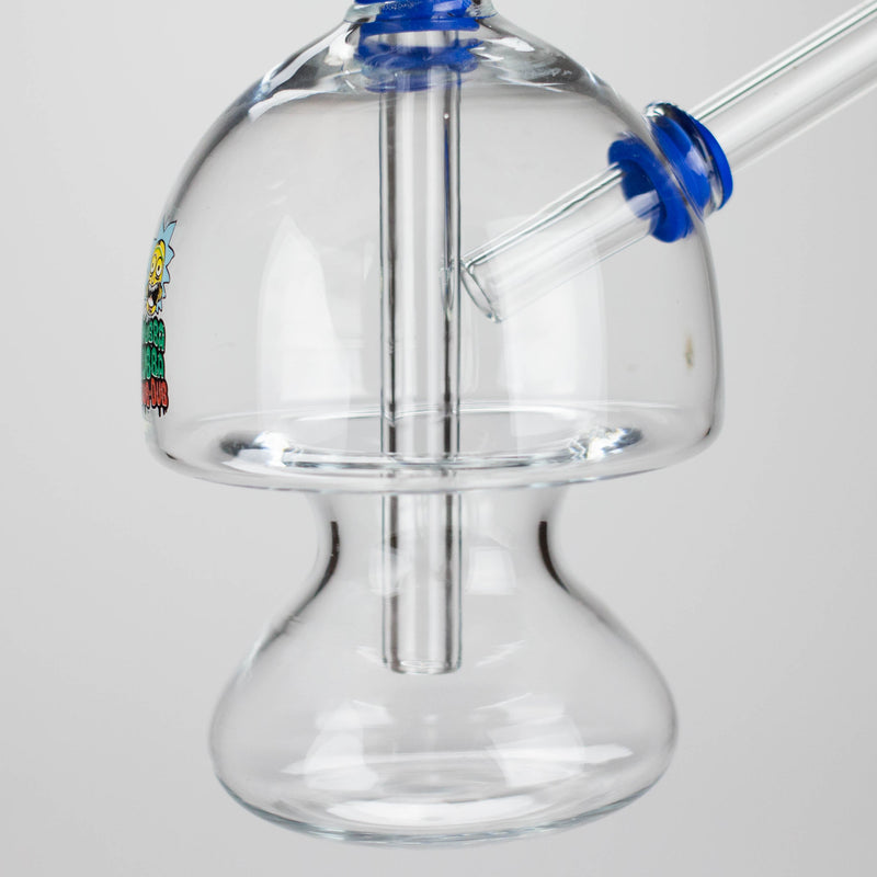 O 6" Mushroom Mix Sticker Glass Oil Burner Pipe – Unique Borosilicate Dome Design