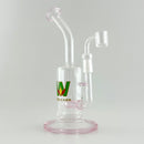 Wellcann | 9.5" Inline Rig with Quartz Banger Glass Rig Super Supplys Inc Pink