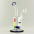 Wellcann | 9.5" Inline Rig with Quartz Banger Glass Rig Super Supplys Inc Blue