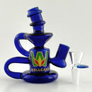 Wellcann | 5” Recycler Dab Rig – Circ Perc Glass Bong Super Supplys Inc Blue
