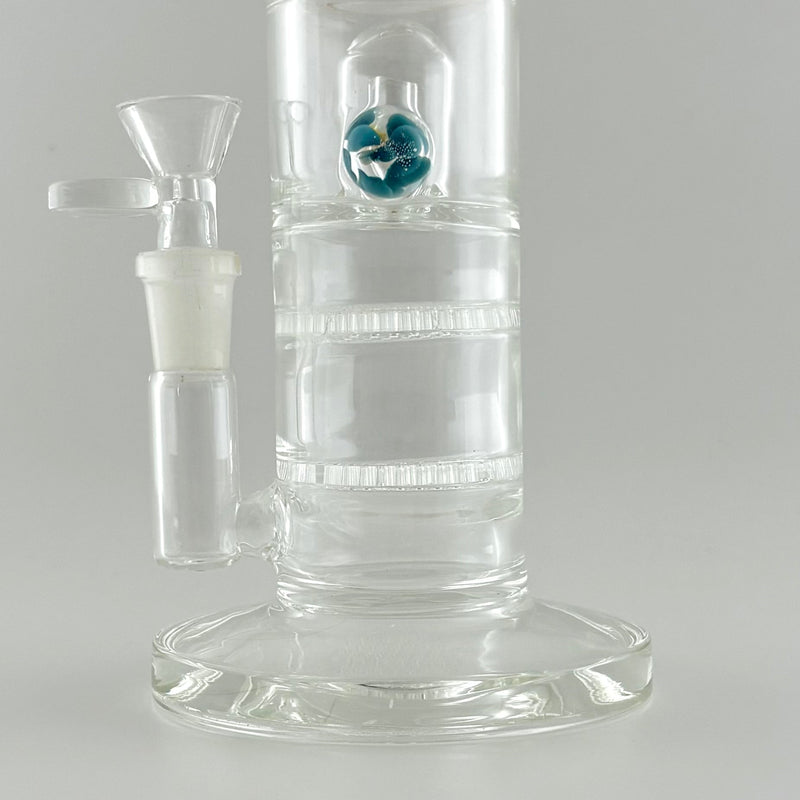 10" Double Layer Honeycomb Perc Glass Bong Super Supplys Inc