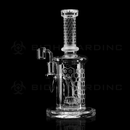 9" HCOMB HEX ETCHED CAPSULE RIG - 60MM Glass Rig PINNACLE DISTRIBUTORS INC.