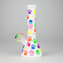 10" 3D Glass Bong With My Pet Design – Glow in the Dark Glass Bong 777 Smoke