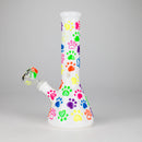 10" 3D Glass Bong With My Pet Design – Glow in the Dark Glass Bong 777 Smoke