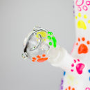 10" 3D Glass Bong With My Pet Design – Glow in the Dark Glass Bong 777 Smoke
