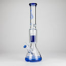 Genie | 17.5" 10-Arm 9mm Colored Bottom Glass Bong [GE4180] Glass Bong ONE Blue