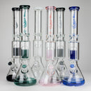 Genie | 17.5" 10-Arm 9mm Colored Bottom Glass Bong [GE4180] Glass Bong ONE