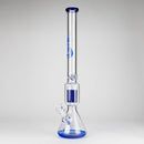 Genie | 24" 12-Arm 9mm Colored Bottom Glass Water Bong [F7-004-1] Glass Bong ONE Blue
