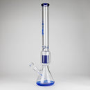 Genie | 24" 12-Arm 9mm Colored Bottom Glass Water Bong [F7-004-1] Glass Bong ONE