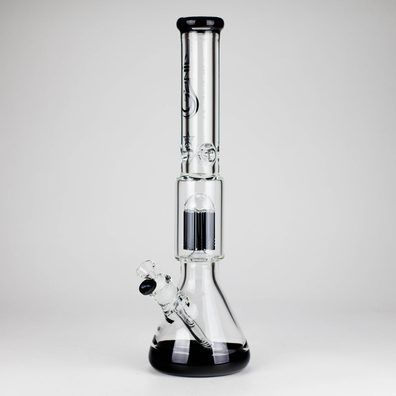 O Genie | 17.5" 10-Arm 9mm Colored Bottom Glass Bong [GE4180]