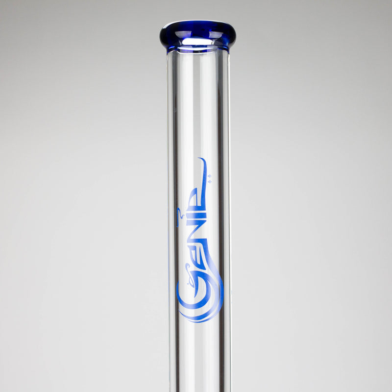 O Genie | 24" 12-Arm 9mm Colored Bottom Glass Water Bong [F7-004-1]