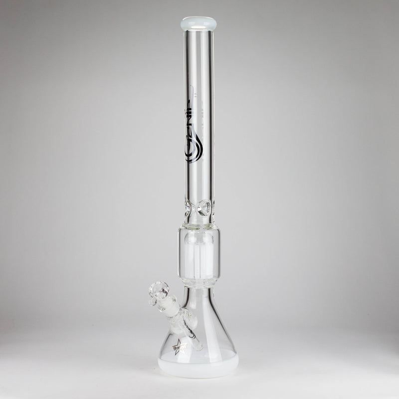 O Genie | 24" 12-Arm 9mm Colored Bottom Glass Water Bong [F7-004-1]