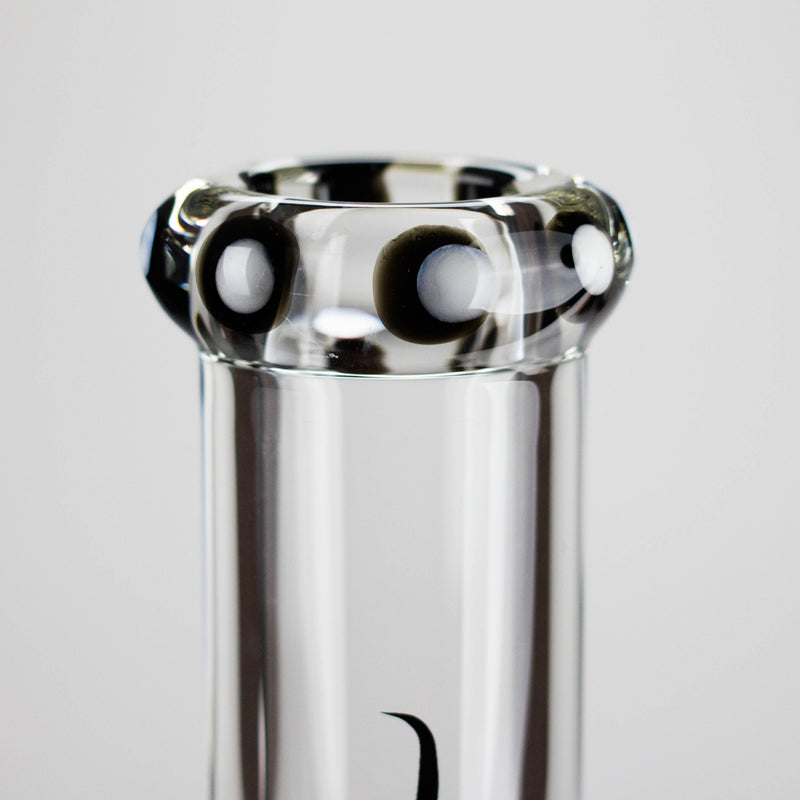 O Genie | 19.5" 9mm Curved Shaft Glass Beaker Bong [F7-002-1]