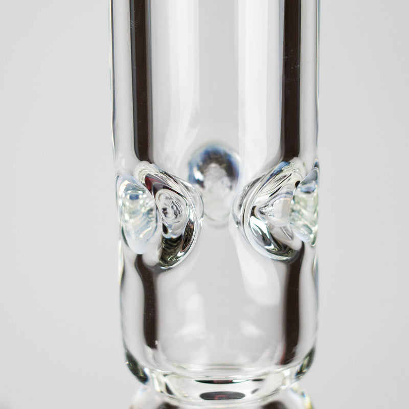 O Genie | 19.5" 9mm Curved Shaft Glass Beaker Bong [F7-002-1]