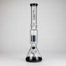 Genie | 17.5" 10-Arm 9mm Colored Bottom Glass Bong [GE4180] Glass Bong ONE
