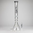 Genie | 19.5" 9mm Curved Shaft Glass Beaker Bong [F7-002-1] Glass Bong ONE
