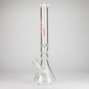Genie | 19.5" 9mm Curved Shaft Glass Beaker Bong [F7-002-1] Glass Bong ONE Pink