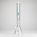 Genie | 19.5" 9mm Curved Shaft Glass Beaker Bong [F7-002-1] Glass Bong ONE Teal