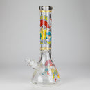 14" PK Cartoon Glow In The Dark 9mm Glass Bong [PIP863] Glass Bong NIBO Distribution Design A