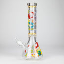 14" PK Cartoon Glow In The Dark 9mm Glass Bong [PIP863] Glass Bong NIBO Distribution