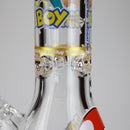 14" PK Cartoon Glow In The Dark 9mm Glass Bong [PIP863] Glass Bong NIBO Distribution