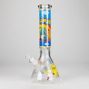 14" PK Cartoon Glow In The Dark 9mm Glass Bong [PIP863] Glass Bong NIBO Distribution Design C