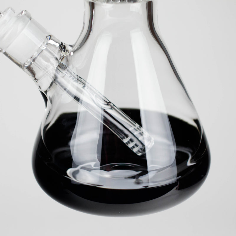 O Genie | 17.5" 10-Arm 9mm Colored Bottom Glass Bong [GE4180]