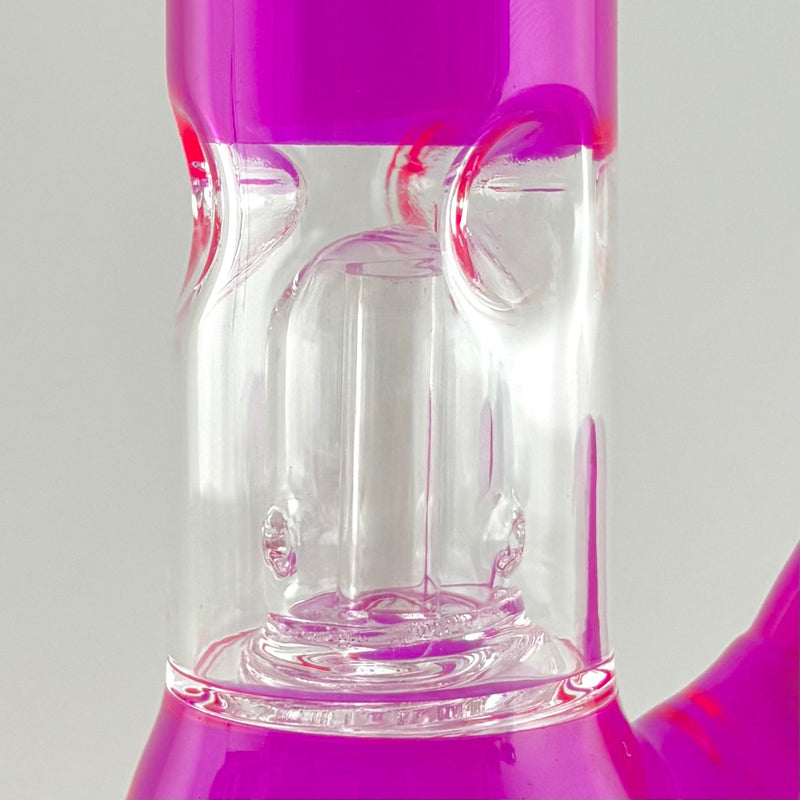 8" Perc Water Pipe - 10 Assorted Colours Glass Bong Super Supplys Inc