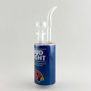 8" Soda Can Water Pipe Glass Bong Super Supplys Inc BUD LIGHT