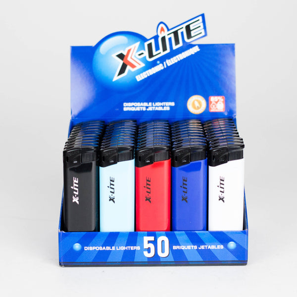 X-Lite | Disposable Electronic Lighters – 50 Pack Display [XLC8025]