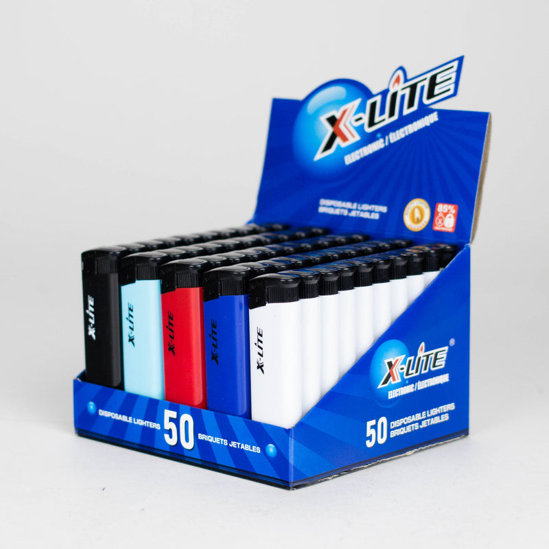 O X-Lite | Disposable Electronic Lighters – 50 Pack Display [XLC8025]