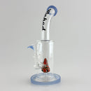 Wicked | 8" Wig-Wag Dome Perc Dab Rig Glass Bong Super Supplys Inc Blue