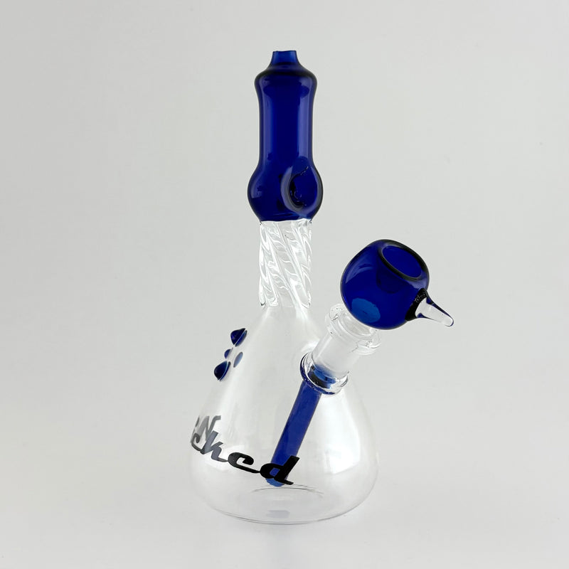Wicked | 7" Twisted Water Pipe Glass Bong Super Supplys Inc Blue