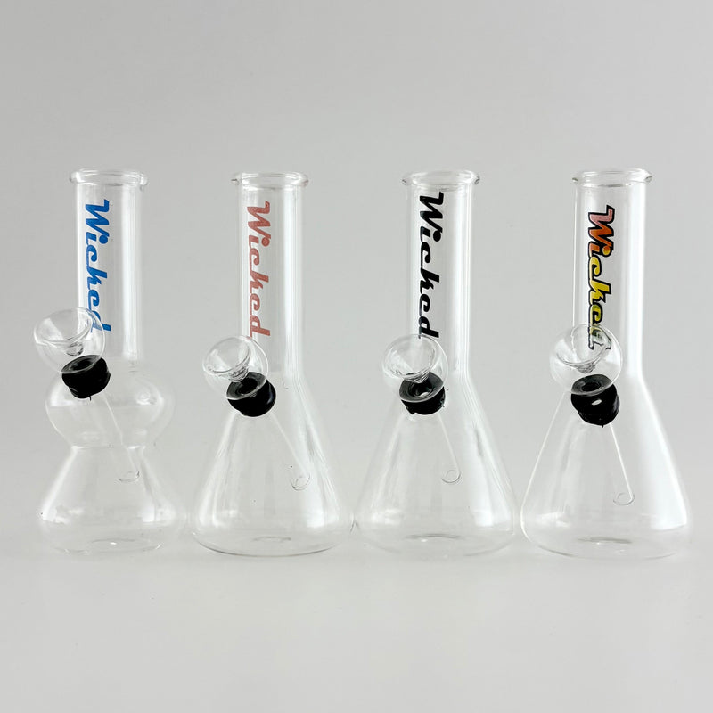 Wicked | 6" Beaker Water Pipe Glass Bong Super Supplys Inc