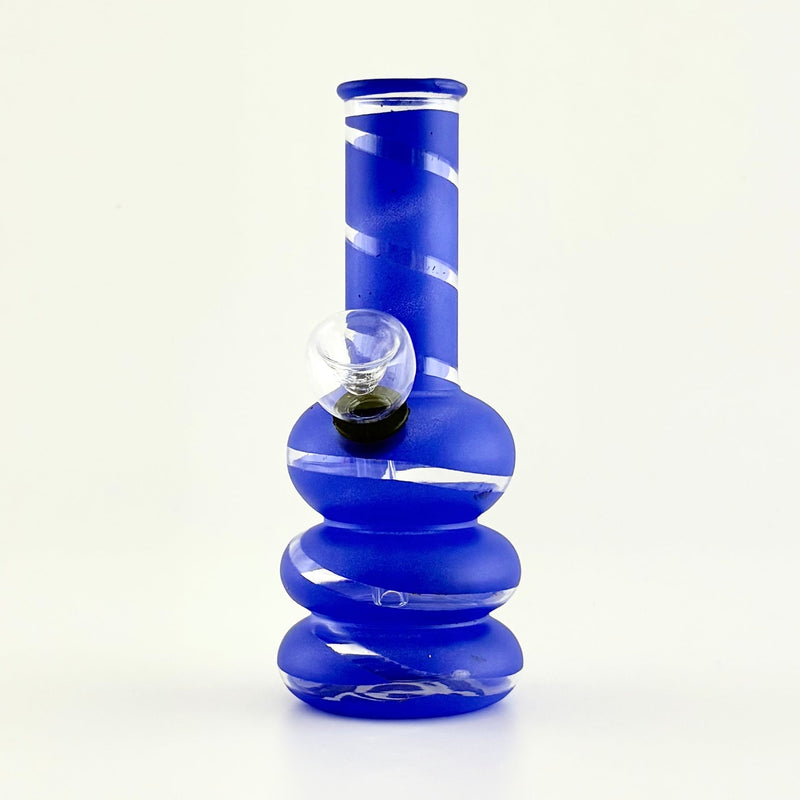 6" Glass Water Pipe – 10 Assorted Colours Glass Bong Super Supplys Inc Blue