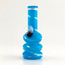 6" Glass Water Pipe – 10 Assorted Colours Glass Bong Super Supplys Inc Light Blue