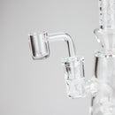 7" BEE HEX ETCHED CAPSULE RIG Glass Rig PINNACLE DISTRIBUTORS INC.